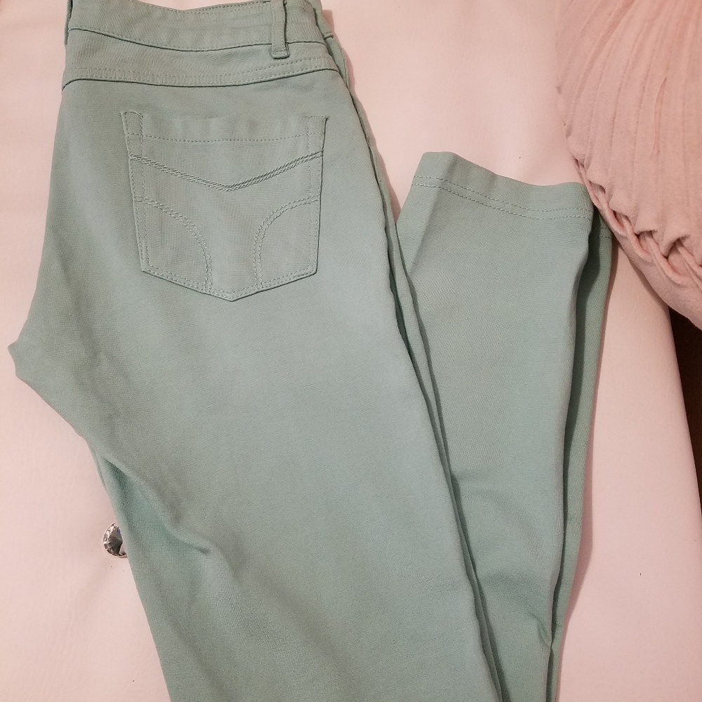 Shinestar Mint Green Skinny Jeans EUC
